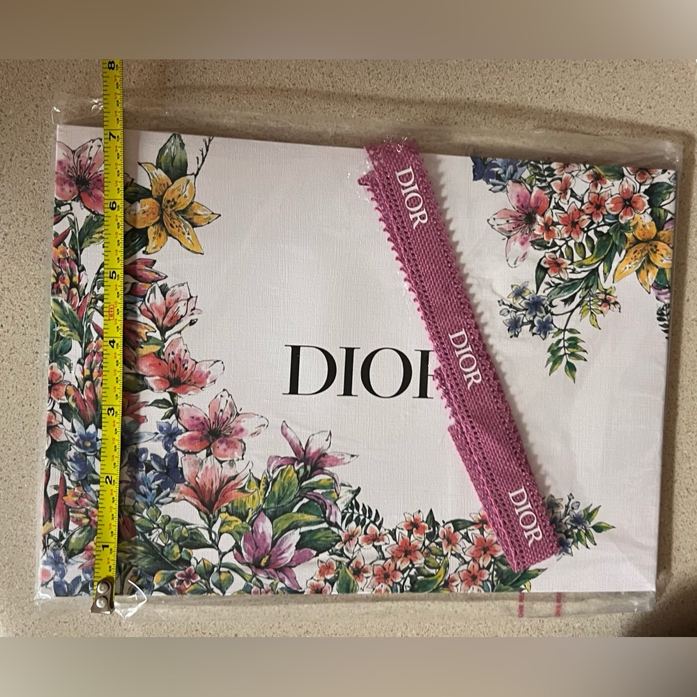 NIB DIOR gift bag with matching ribbon
Found it!!!